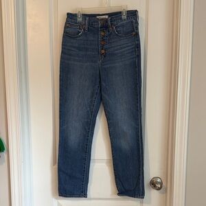 Madewell High Rise Blue Jeans